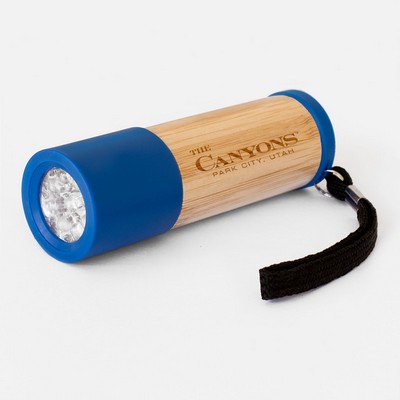 Sleek Bamboo 9 LED Flashlight