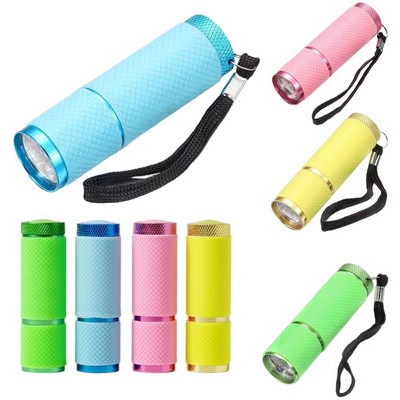 Mini Nine-Lamp Flashlight w/ Lanyard