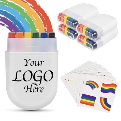 6 Colors Crayon Face Color And World Cup Face Painting