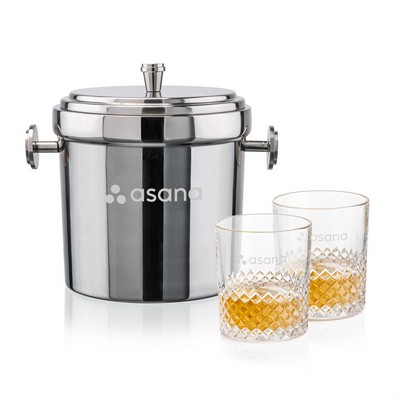 Milano Ice Bucket & Tacoma On-the-Rocks Set