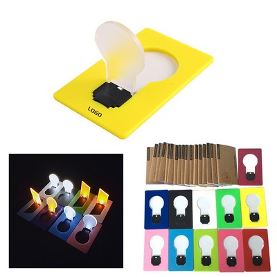 Foldable Credit Card Light Mini Portable LED Pocket Lamp