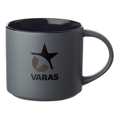 16 oz. Rein Matte Stackable Cermic Mug (2 Color Imprint)