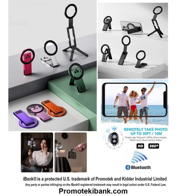 iBank ® Magnetic Aluminum Tripod compatible with iPhone 17/16/15/14 + Bluetooth Remote