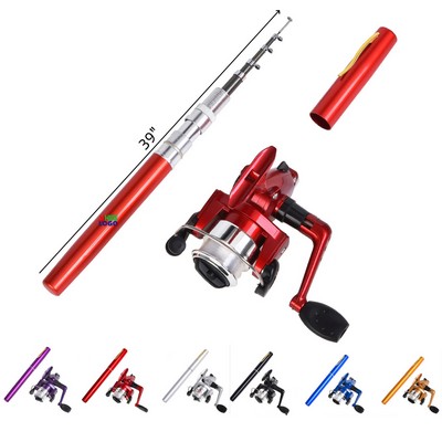 Pen Fishing Rod Reel Combo Set