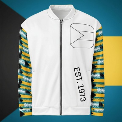 Unisex 280 GSM Spandex Interlock Fleece Zipper Track Shirt w/ Pockets