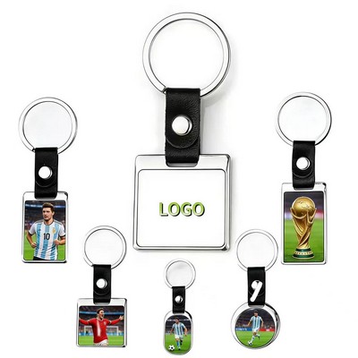 Custom Sublimation Zinc Alloy Photo Keychain