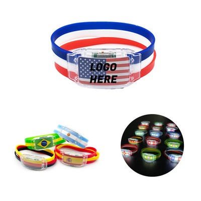 Glow LED Wristband For 2026 World Cup Soccer Event