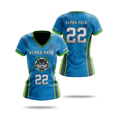Women's Sublimation Flag Football Jersey w/ Mesh & Interlock