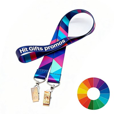 Double Ended Lanyard w/ Bulldog Clip