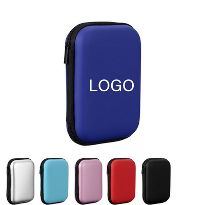 Zippered Data Cable and Earphone Storage Case