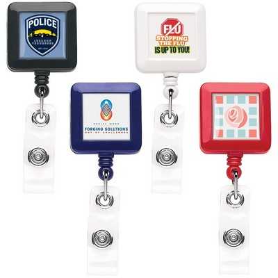 "Better" Square Retractable Badge Reel