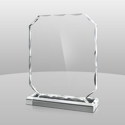 Vertical Mount Clear Glacial Ice Award II (9"x7"x2")