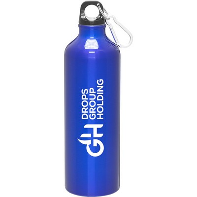 24 oz h2go Aluminum Classic Water Bottle (Blue)