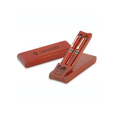 Double Pen Flip Up Wood Box