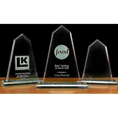 7¾" Jade Glass Monument Award