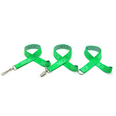Classic Coarse Weave 1" Lanyard w/ J Hook