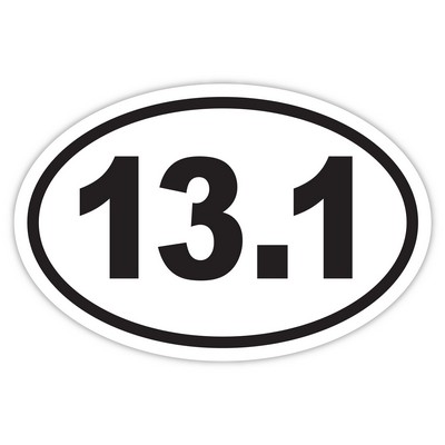 Repositionable Oval Cling/Decal (4" x 6")