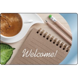 4.5" X 3" Kwik-Ship Chrome Polyester Digital Print Round Corner Decal w/Back Adhesive