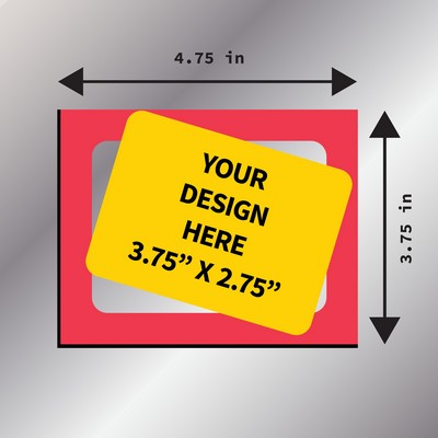3.75" x 4.75" Rectangle Punch Out Flex Magnet