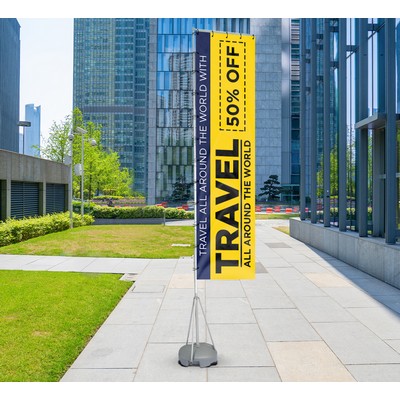 Giant Flag Pole Single Sided Package