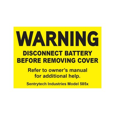 Rough Surface Adhesive Decal | Custom | Square Corner | Yellow Vinyl | 18 to 28 Sq In