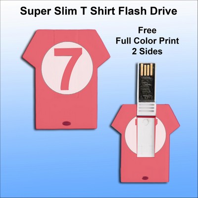 Super Slim T Shirt Flash Drive - 512 MB Memory