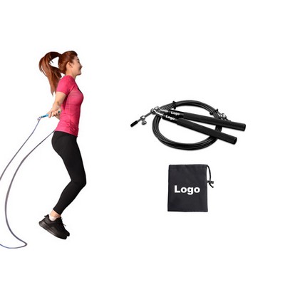 Aluminum Adjustable Steel Cable Skipping Rope Jump Rope For Fitness