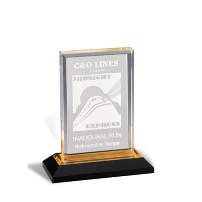 Silver Beveled Impress Acrylic Award (5" x 6")