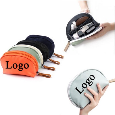 Multi-Function Fan-Shaped Cosmetic Bag