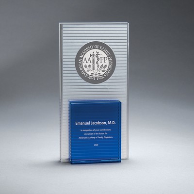 Sub-Surface Design with Blue Crystal Front & Back Accents