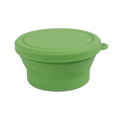 Solid Colored Silicone Bowl w/Lid