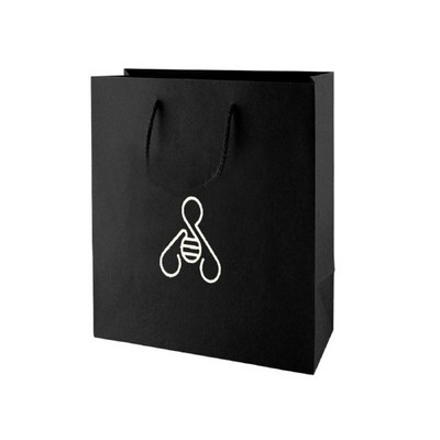 13x7x17'' Matt/Gloss 250GSM White Cardboard Gift Bag