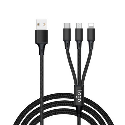 Nylon 3-in-1 Charging Cable