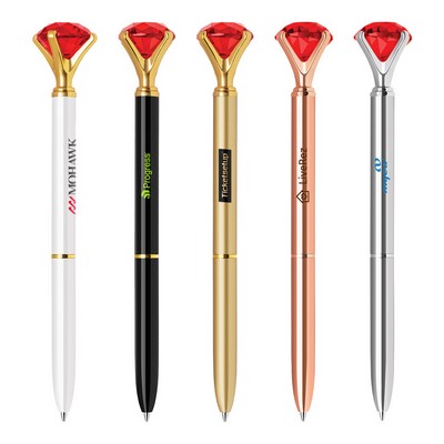 Ruby Gemstone Ballpoint Pen
