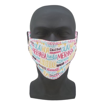 Dye Sublimation Face Mask w/ Matching Bias