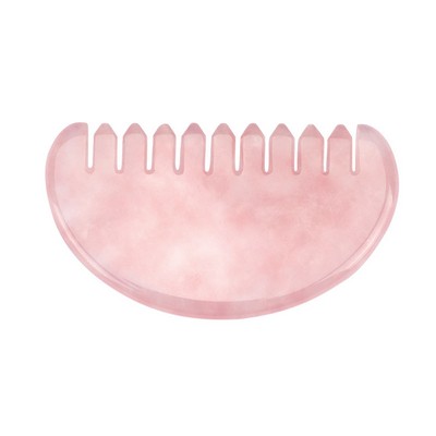 Pink Jade Massage Comb Tool for Head Caring