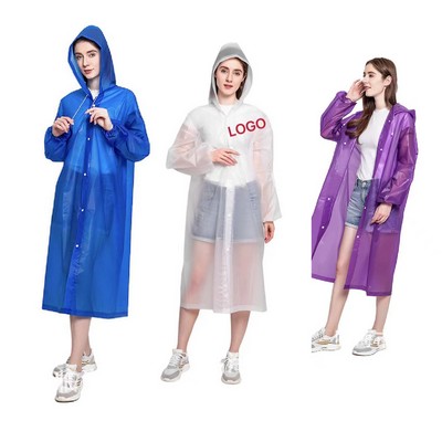 Reusable EVA Adult Waterproof Raincoat