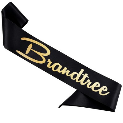 Gold Foil Bride Tribe Sash