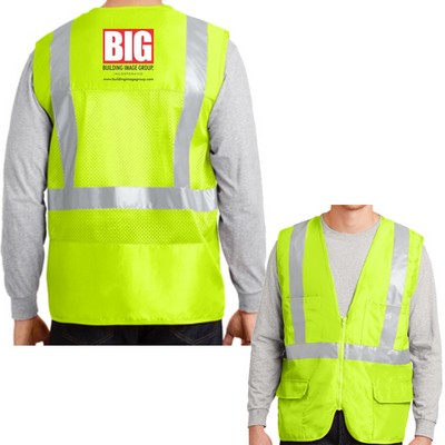 Screen Print CornerStone® - ANSI 107 Class 2 Mesh Back Safety Vest