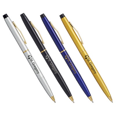 Executive Metal Slim Gold Trim Pens