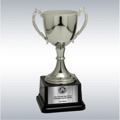 8 3/4" Silver Completed Zinc Cup Trophy