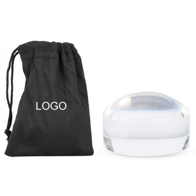 6X Dome/Paperweight Magnifier w/Pouch