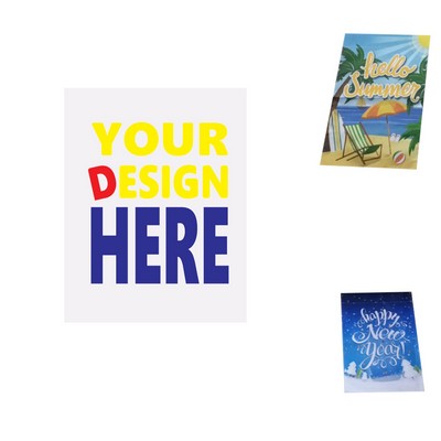 12" x 18" Custom Festival Double-Sided Garden Flag (No flagpole included)