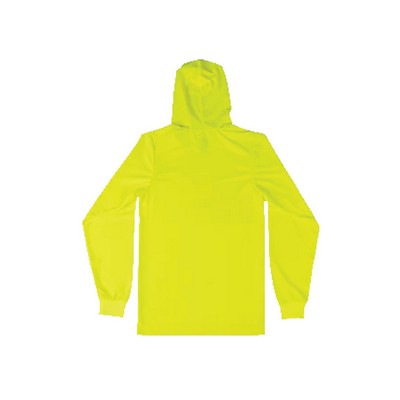 Xtreme Hi-Viz Mesh Long Sleeve Hoodie T-Shirt
