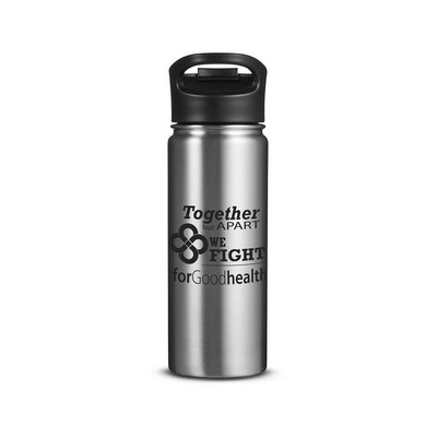 18 oz. Double-Wall Vacuum Bottle With Sip-Thru Top