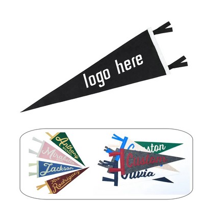 Full Color Felt Pennant Triangle Flags