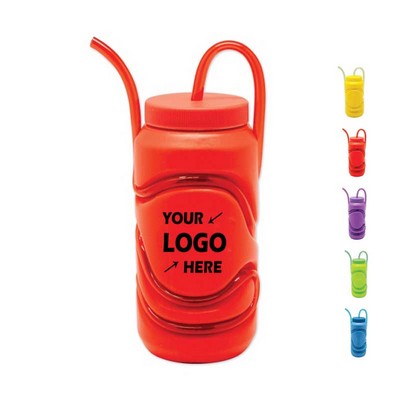 12 Oz Creative Cylindrical Wrapped Straw Cup