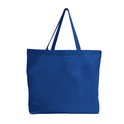 Canvas Jumbo Tote w/ Bottom Gusset