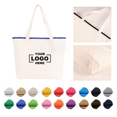 Full Color Economical Canvas Grocery Shopping Cloth Bags