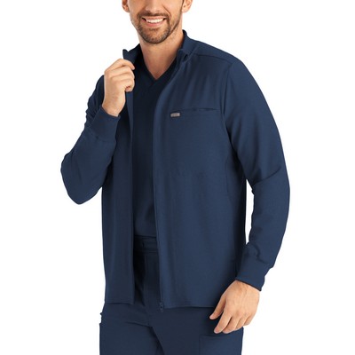 Landau - Forward - Men's Three-Pocket Mock-Neck Zip-Front Jacket